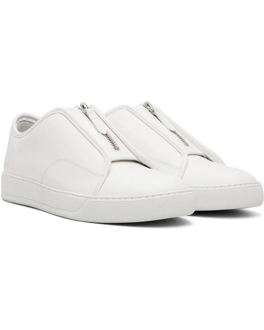 Lanvin White Dbb1 Zip Sneakers for men