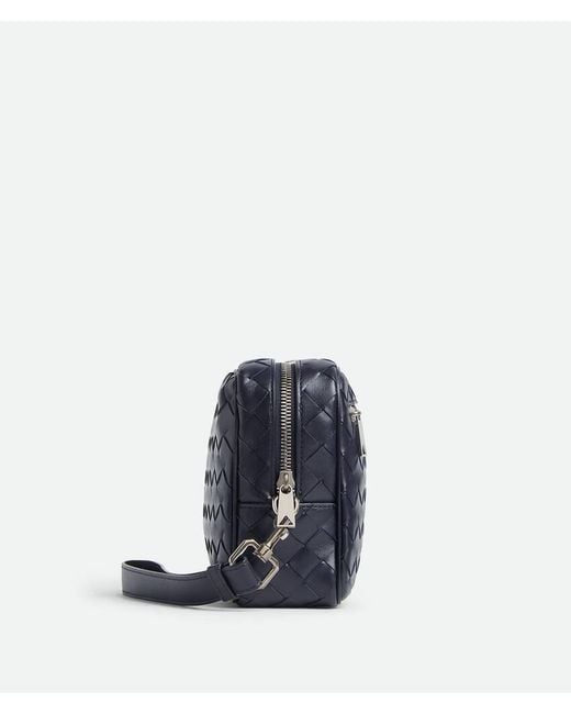 Bottega Veneta Blue Intrecciato Pouch With Wristlet for men