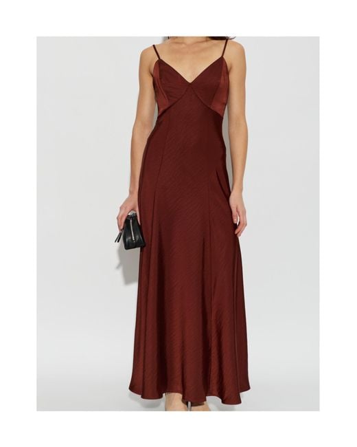 AllSaints Purple Suspender Dress