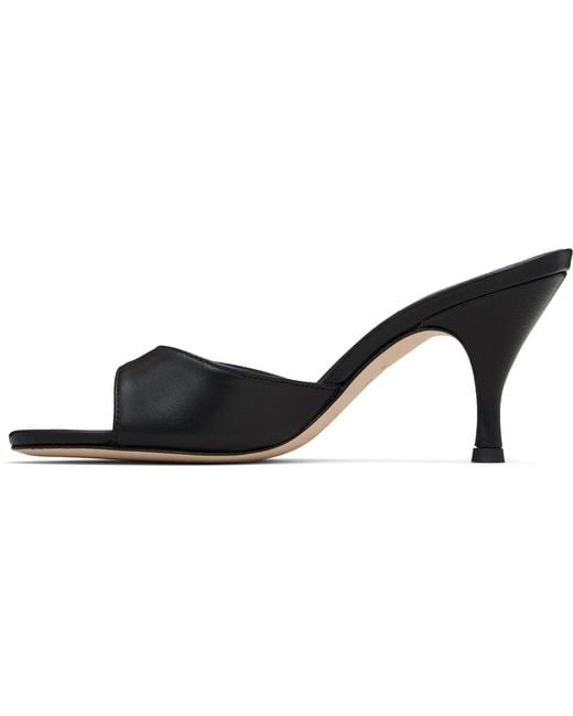 Aeyde Black Samia Leather Sandals