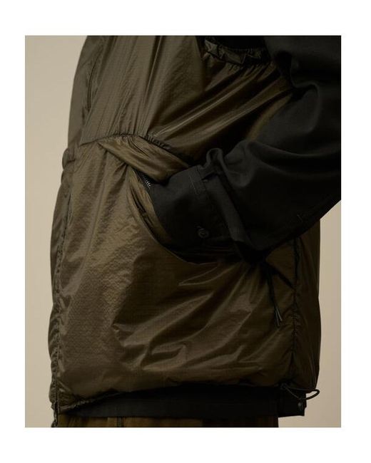 C P Company Green Nada Shell Padded Goggle Vest for men