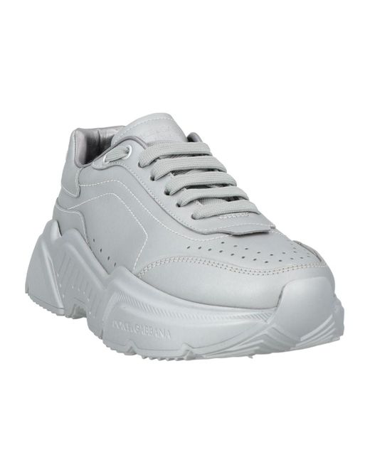 Dolce & Gabbana Gray Solid Color Sneakers