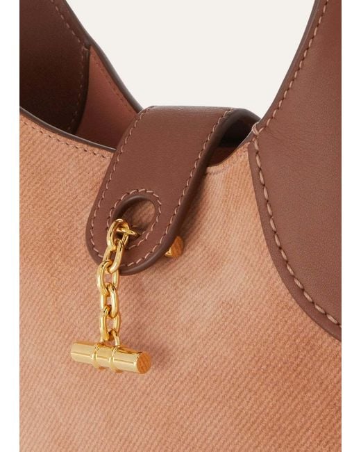 Loro Piana Brown Mini Bobbin Bag