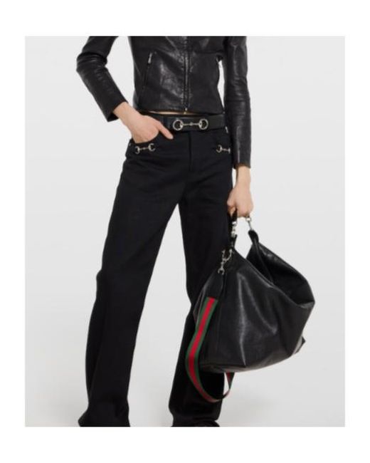 Gucci Black Brera Large Crossbody Bag for men