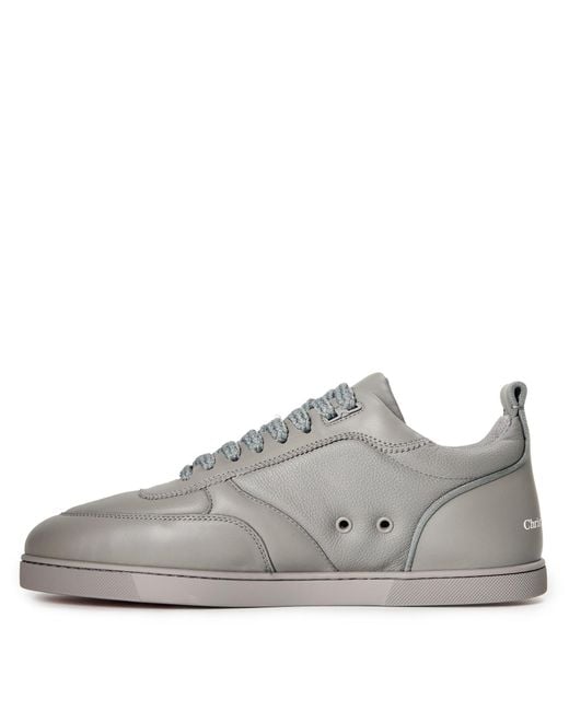 Christian Louboutin Gray Low-Top Sports Shoes for men