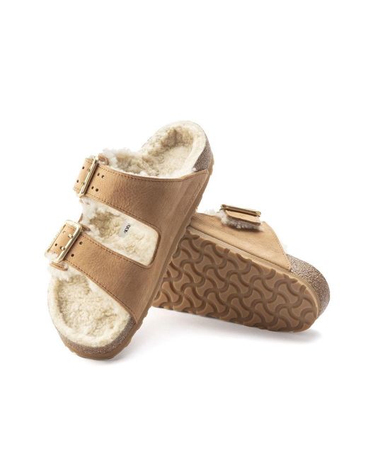 Birkenstock White Double-Button Slippers for men