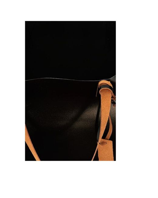 Marni Black Tribeca Logo Printed Tote Bag for men