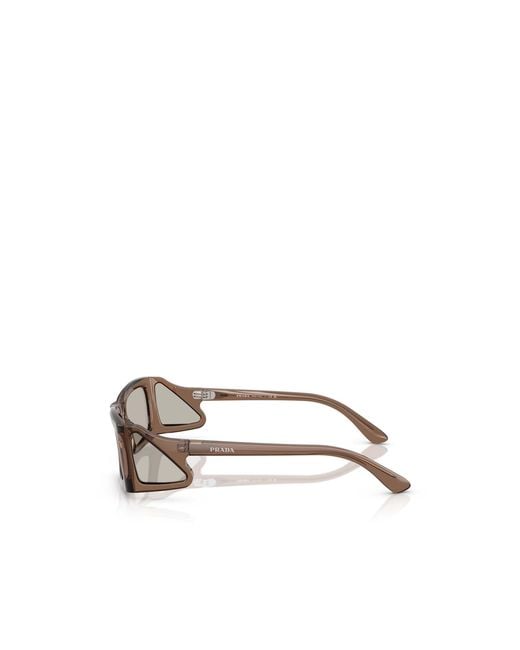 Prada Metallic Eyewear Rectangular Frame Sunglasses for men