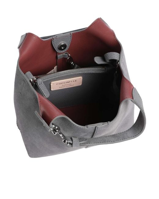 Coccinelle Gray Top-Handle Shoulder Bag