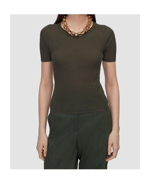 Joseph Green Belarb Linen Blend Knit T-Shirt
