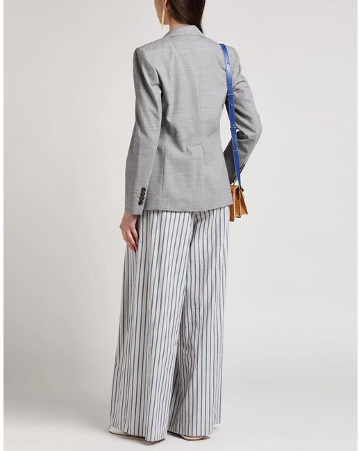 Brunello Cucinelli Gray Minimalist Single-Breasted Blazer