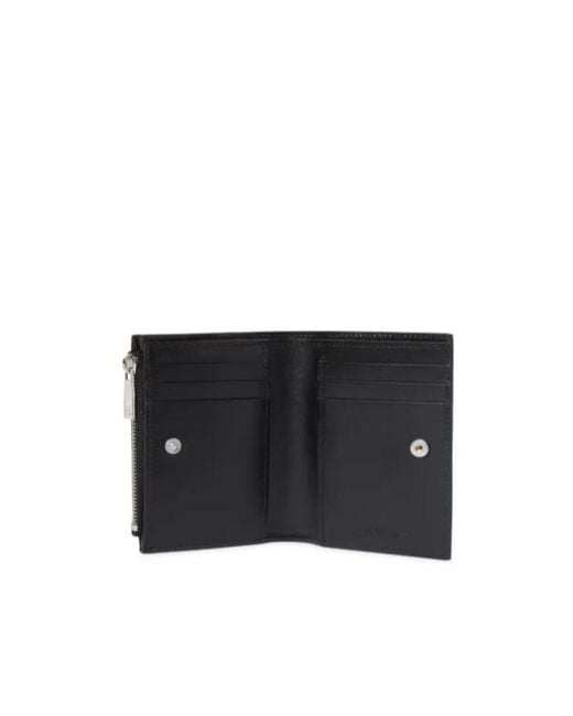 Off-White c/o Virgil Abloh Black Jitney Quote Zipped Bifold Wallet