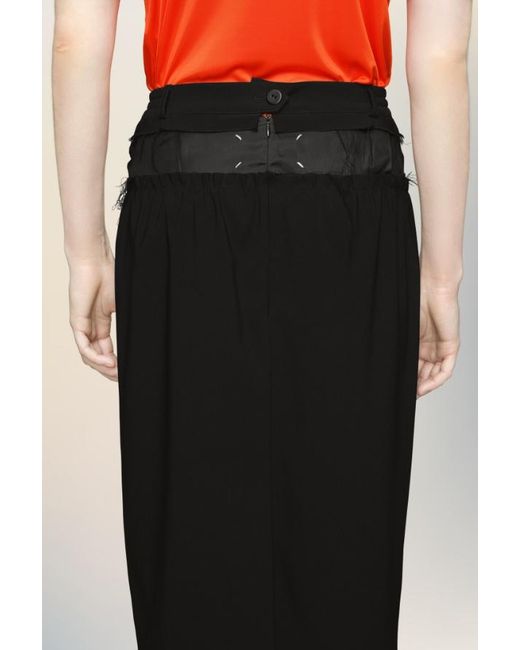 Maison Margiela Black Anonymity Of The Lining Skirt