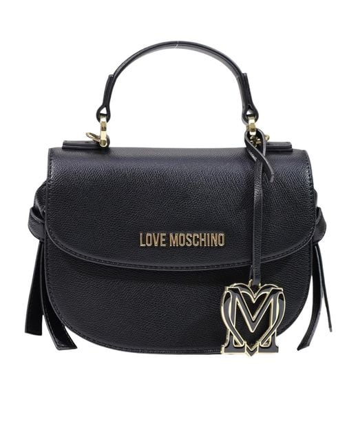 Moschino Black Flap Shoulder Bag