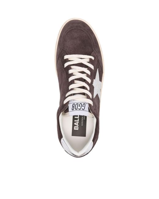 Golden Goose Deluxe Brand Brown Ball Star Low-Top Sneakers