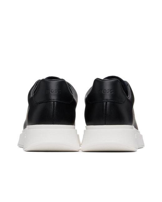 Boss Black Round Toe Low-Top Casual Shoes for men