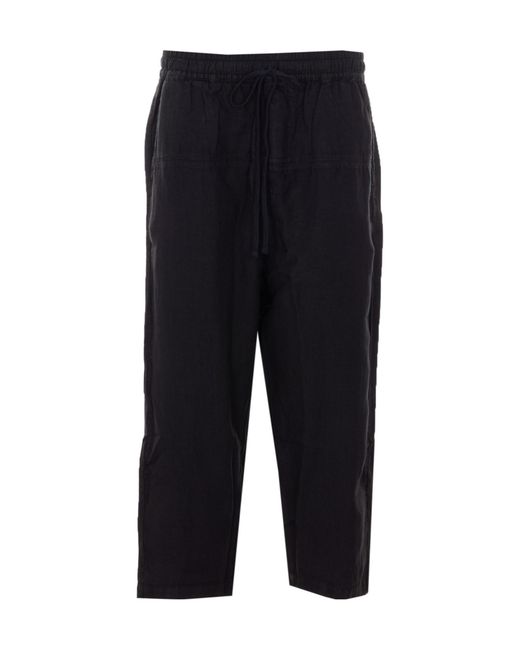 Thom Krom Blue Elastic Waist Drawstring Pants for men
