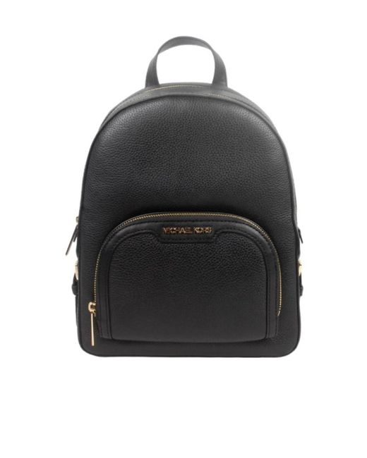 Michael Kors Black Medium Jaycee Zipper Pocket Backpack