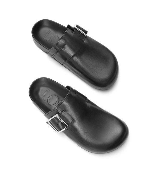 Loewe Black Ease Buckle Mules for men