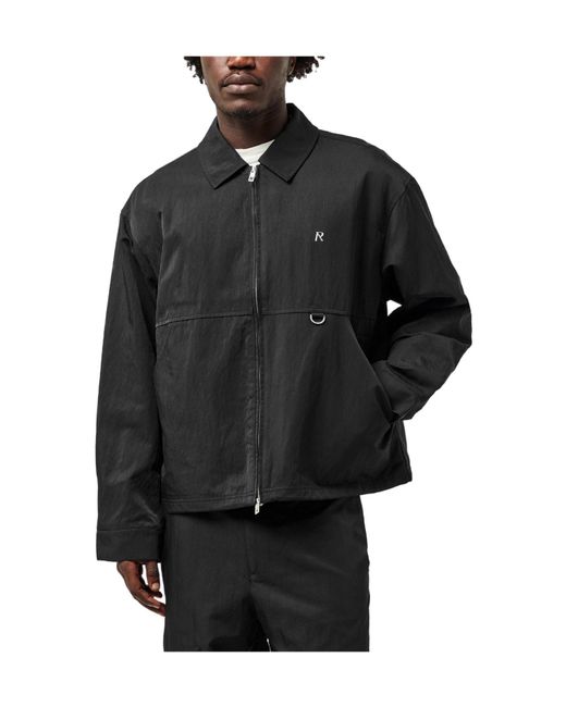 Represent Black Solid Color Overshirt for men