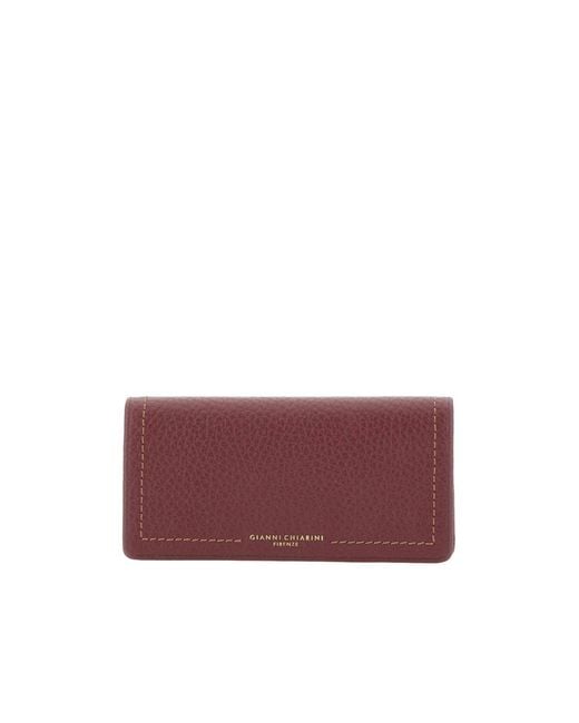 Gianni Chiarini Purple Bubble Flap Wallet