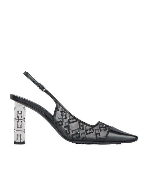 Givenchy Metallic G Cube Slingback