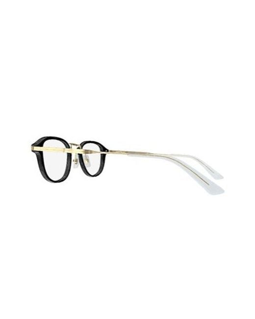 Montblanc White Eyewear Square Frame Glasses for men