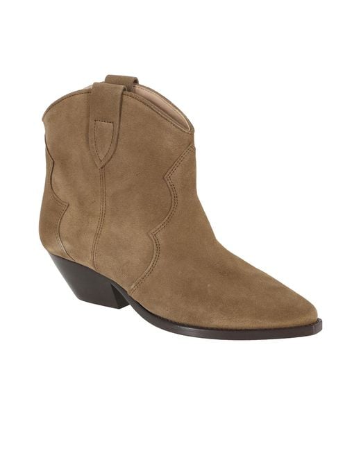 Isabel Marant Brown Dewina Pointed Toe Ankle Boots