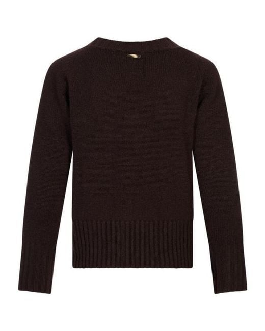 Fedeli Black Long-Sleeved Crewneck Jumper