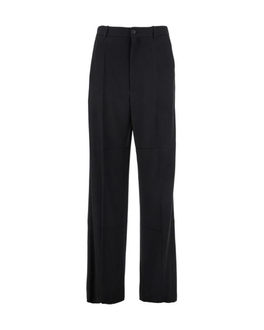 Balenciaga Black Straight-Leg Trousers for men