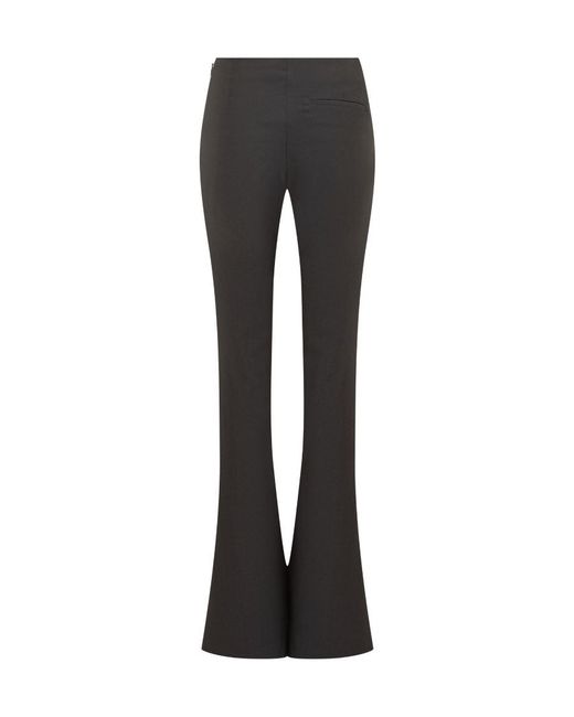 Ambush Black Tailored-Cut Flared Trousers