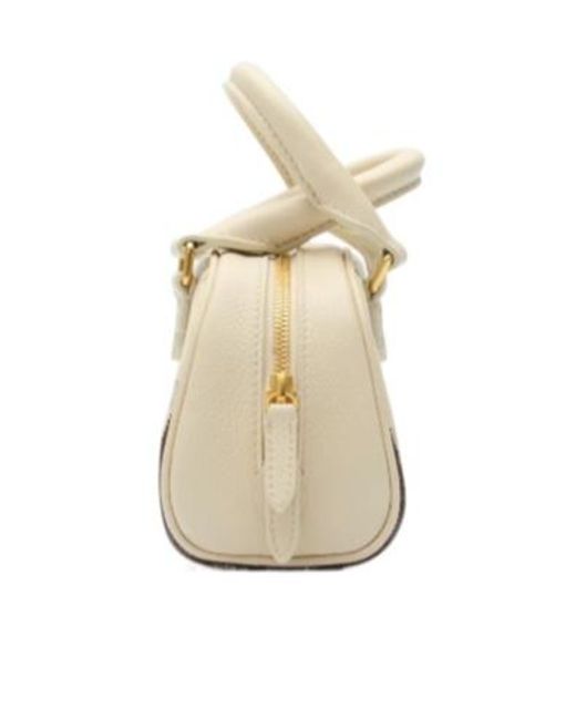 Burberry Metallic Mini Highlands Bowling Tote Bag