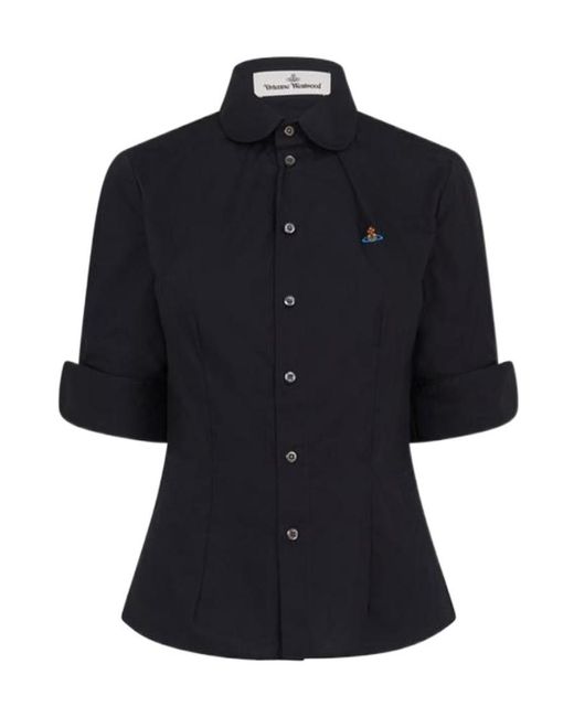 Vivienne Westwood Blue Short-Sleeved Shirt
