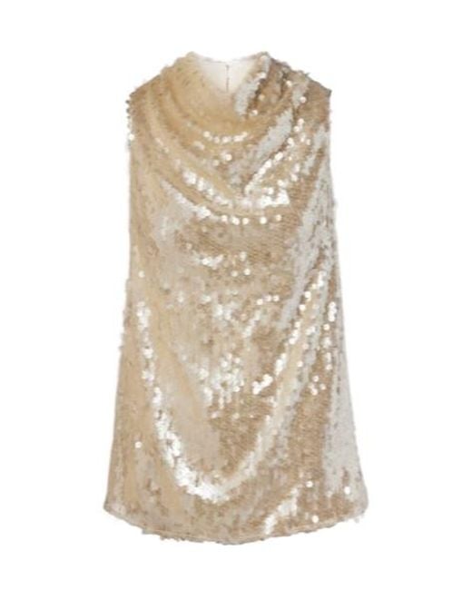 Altuzarra Natural Sequined Top