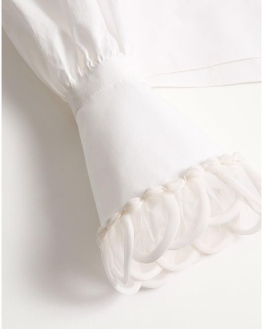 Valentino White Button-Up Long-Sleeved Shirt
