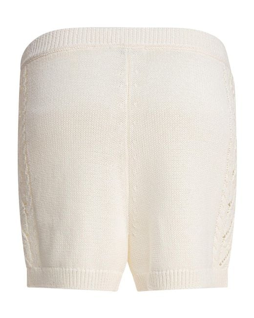 Loulou de Saison Natural Knitted Shorts
