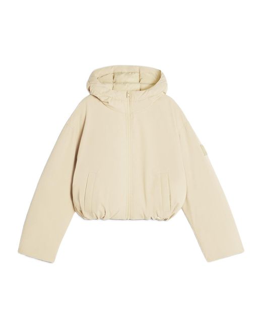Maison Kitsuné Natural Zip-Up Puffer Jacket