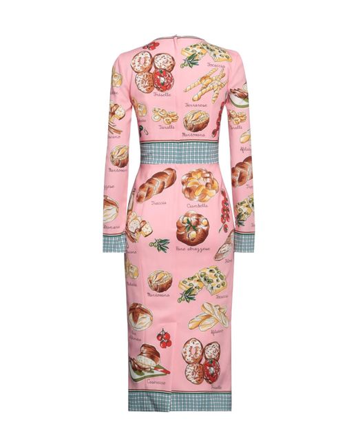 Dolce & Gabbana Pink Midi Dresses