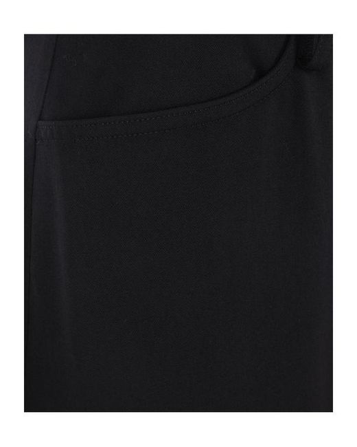 Yohji Yamamoto Black Casual Trousers With Belt Loops