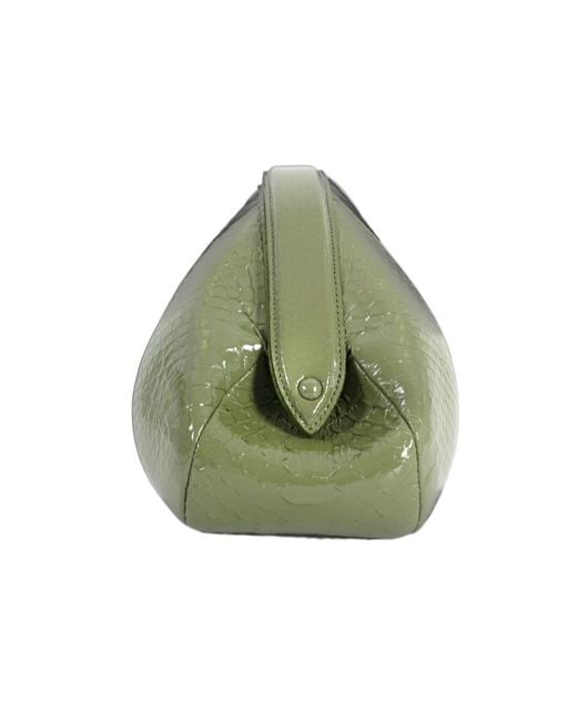 Alaïa Green Alaïa Embossed Clutch Bag