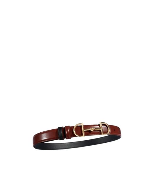 Gucci Multicolor Reversible Belt With Horsebit Buckle