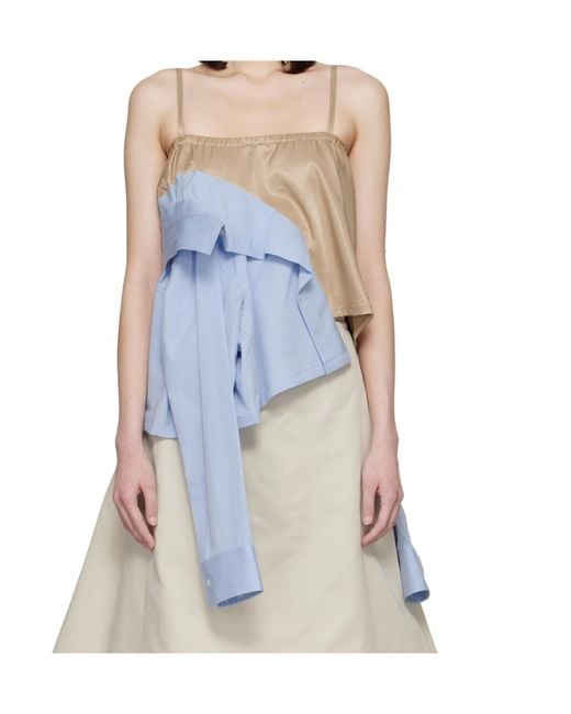 Maison Mihara Yasuhiro Blue Shirt Top
