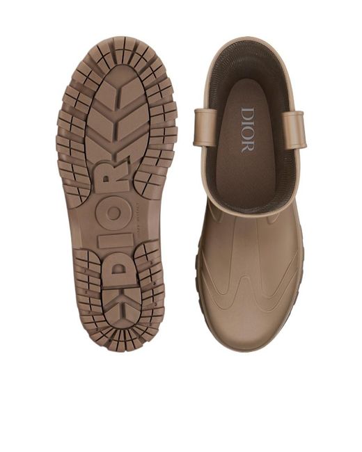 Dior Brown Garden Rain Boot for men