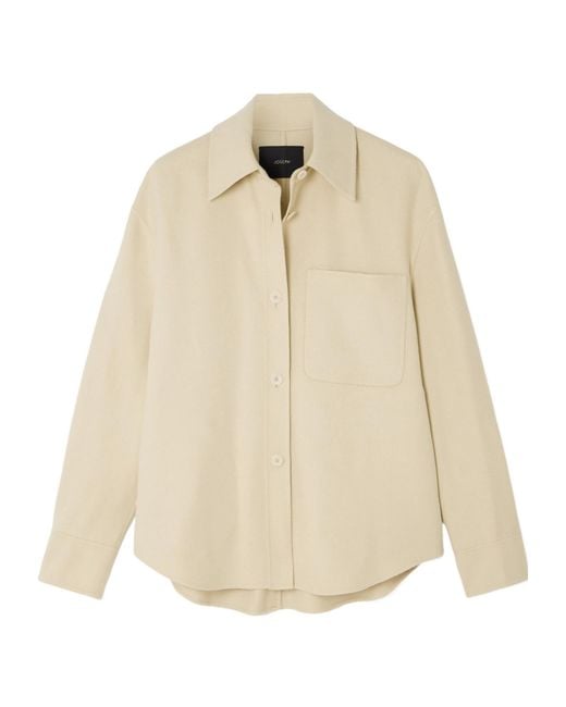 Joseph Natural Button-Down Long-Sleeved Shirt