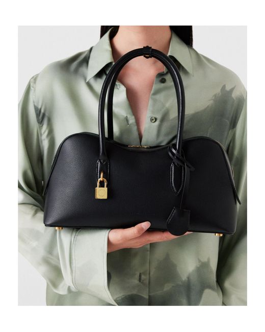 Stella McCartney Black Stella Ryder Lock Plaque Shoulder Bag
