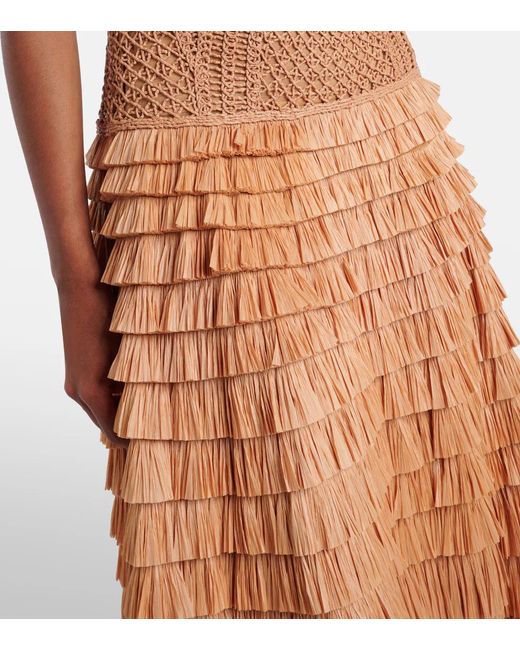 Jonathan Simkhai Natural Off Shoulder Dress