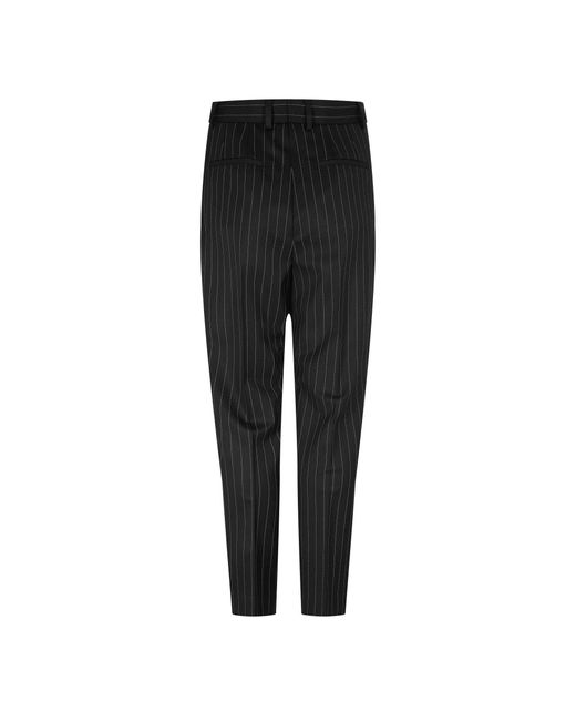 Dolce & Gabbana Black Stripe Tailored Trouser