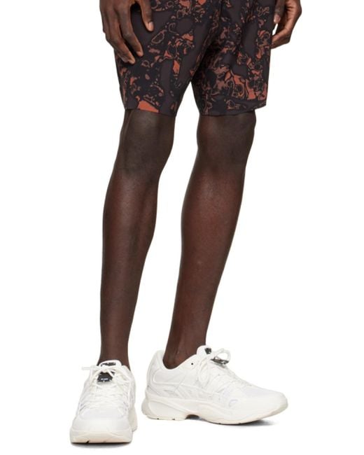 McQ Alexander McQueen White Panelled Lace-Up Sneakers for men