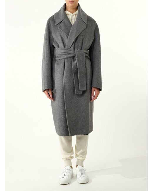 Max Mara Gray Lapel Coat