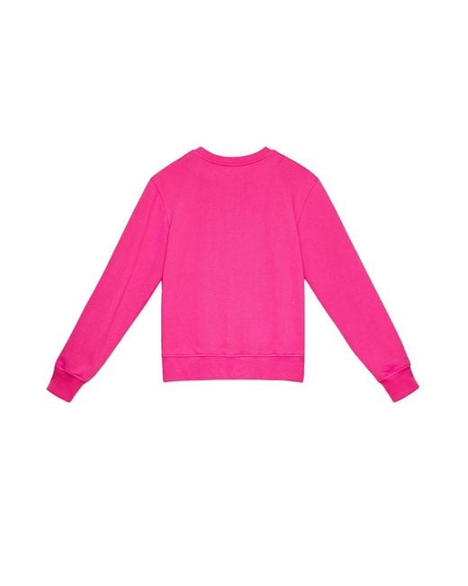 MCM Pink Round-Necked Logo Sweater